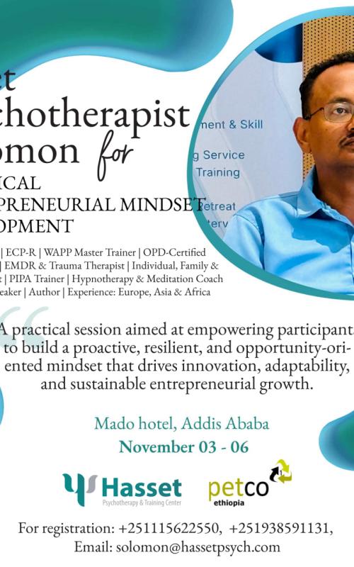 Meet Psychotherapist Solomon for Practical Entrepreneurial Mindset Development cover thumbnail